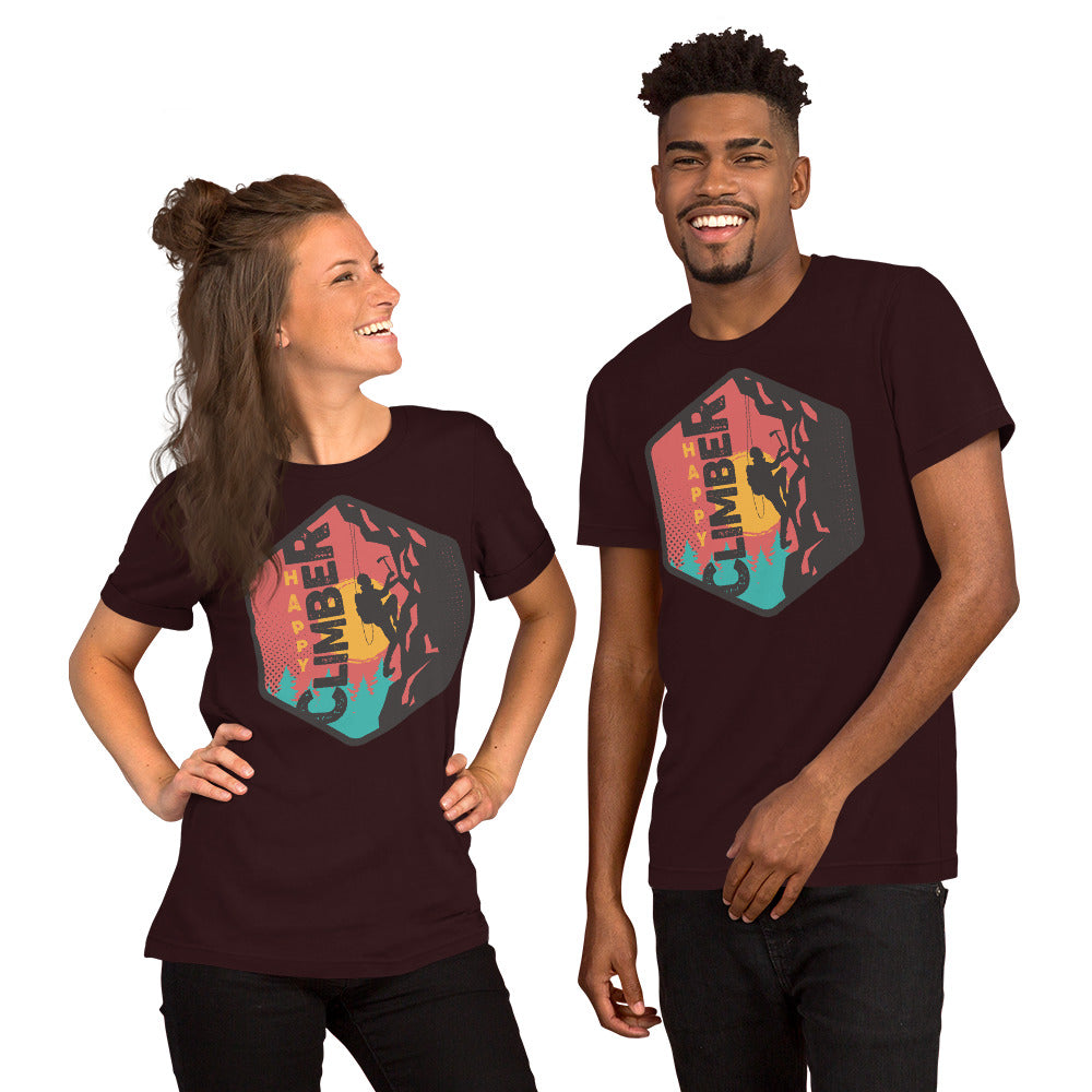 Happy Climber Unisex t-shirt