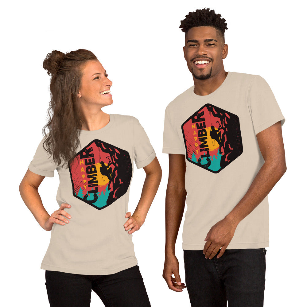 Happy Climber Unisex t-shirt