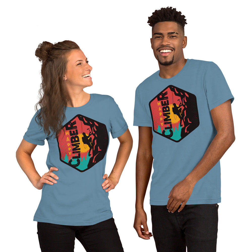 Happy Climber Unisex t-shirt