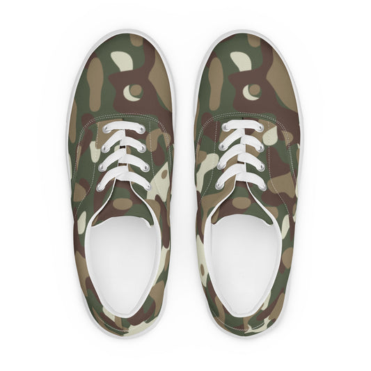 Camouflage Print Women’s lace-up canvas shoes