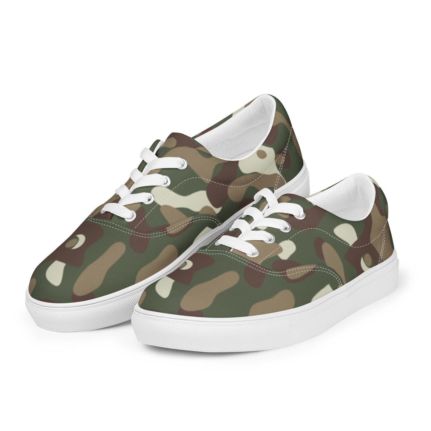 Camouflage Print Women’s lace-up canvas shoes