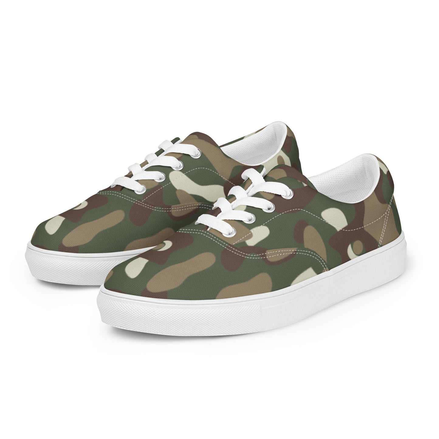 Camouflage Print Women’s lace-up canvas shoes