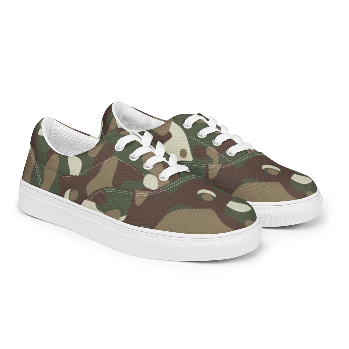 Camouflage Print Women’s lace-up canvas shoes