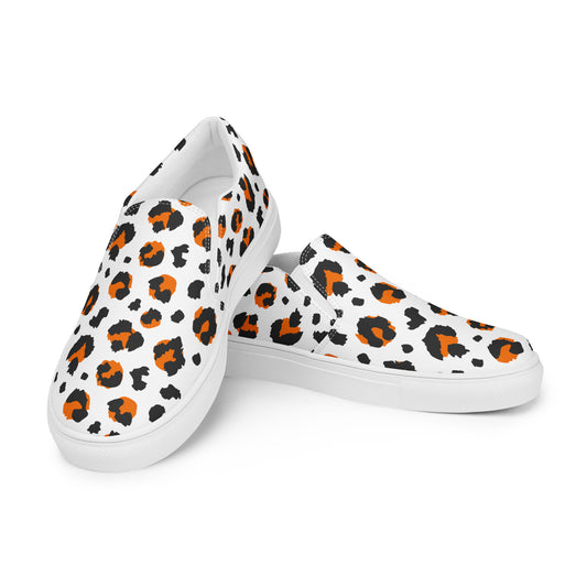 Leopard Print Women’s slip-on canvas shoes