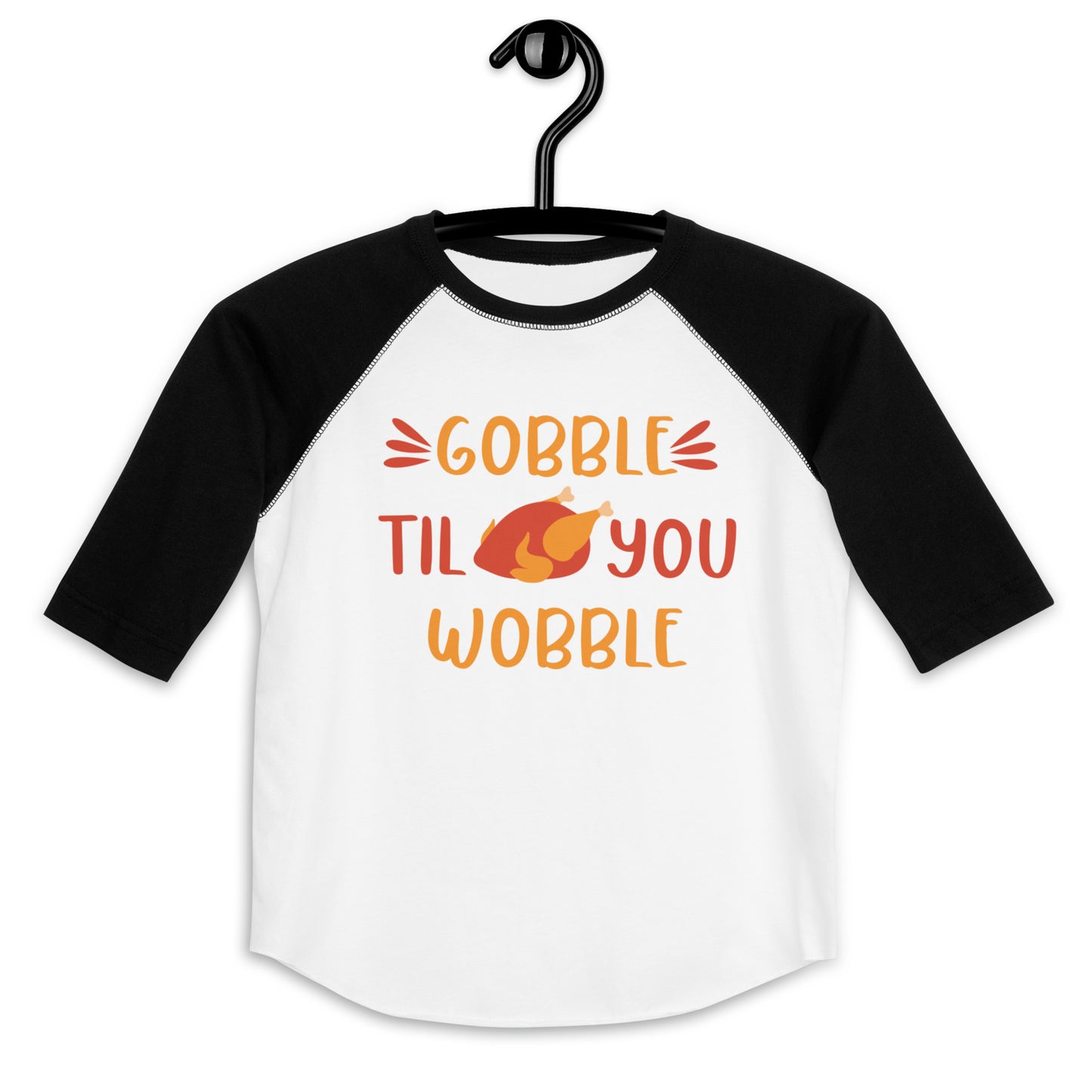 Gobble Till You Wobble Youth baseball shirt