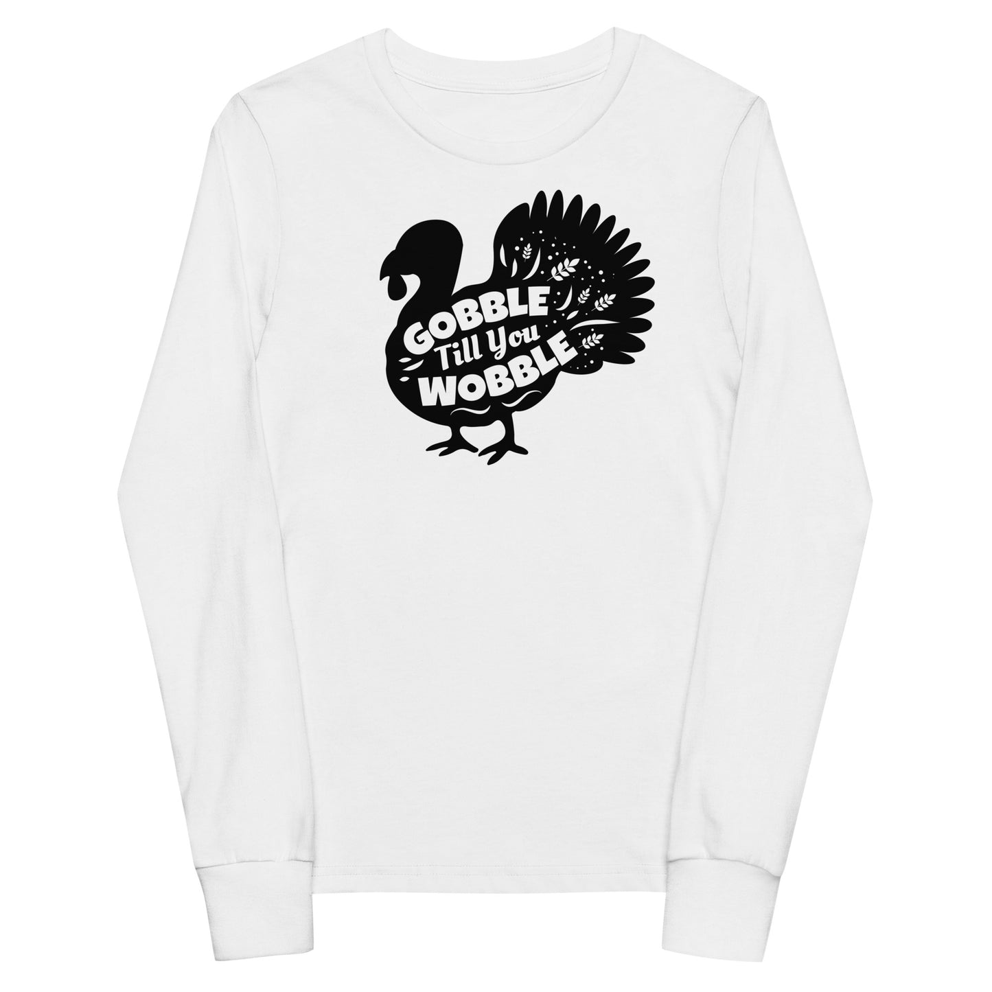 Gobble Till You Wobble Youth long sleeve tee